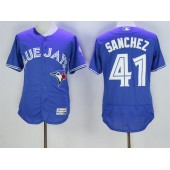 MLB Toronto Blue Jays 41 Aaron Sanchez Blue Flexbase 2016 Player Men Jersey