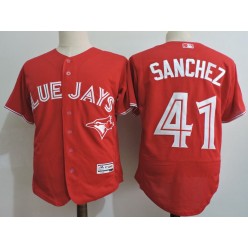 MLB Toronto Blue Jays 41 Aaron Sanchez Gray Retired Player 2015 Flex Base Men Jersey