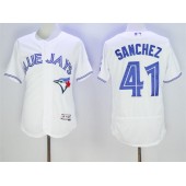 MLB Toronto Blue Jays 41 Aaron Sanchez White Flexbase 2016 Player Men Jersey