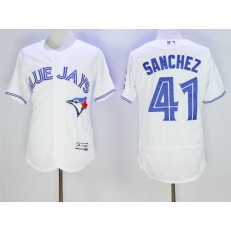 MLB Toronto Blue Jays 41 Aaron Sanchez White Flexbase 2016 Player Men Jersey