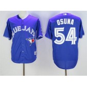 MLB Toronto Blue Jays 54 Roberto Osuna Blue New Cool Base 40th Anniversary Baseball Men Jersey