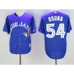 MLB Toronto Blue Jays 54 Roberto Osuna Blue New Cool Base 40th Anniversary Baseball Men Jersey