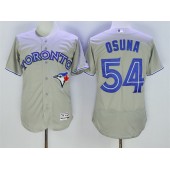 MLB Toronto Blue Jays 54 Roberto Osuna Grey Flexbase Authentic Collection Men Jersey