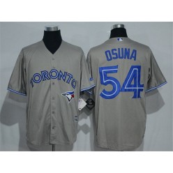 MLB Toronto Blue Jays 54 Roberto Osuna Grey New Cool Base Men Jersey