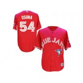 MLB Toronto Blue Jays 54 Roberto Osuna Red New Cool Base 40th Anniversary Men Jersey