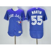 MLB Toronto Blue Jays 55 Russell Martin Blue Flexbase 2016 Player Men Jersey