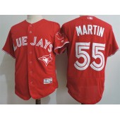 MLB Toronto Blue Jays 55 Russell Martin Gray Retired Player 2015 Flex Base Men Jersey