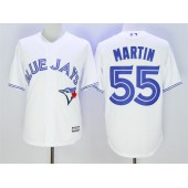 MLB Toronto Blue Jays 55 Russell Martin White New Cool Base Men Jersey