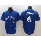 MLB Toronto Blue Jays 6 Marcus Stroman Blue New Cool Base 40th Anniversary Baseball Men Jersey