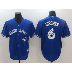 MLB Toronto Blue Jays 6 Marcus Stroman Blue New Cool Base 40th Anniversary Baseball Men Jersey