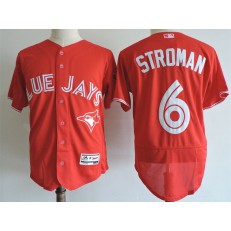 MLB Toronto Blue Jays 6 Marcus Stroman Gray Retired Player 2015 Flex Base Men Jersey