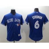 MLB Toronto Blue Jays 6 Marcus Stroman Retired Blue 2016 Flexbase Majestic Baseball Men Jersey