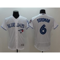 MLB Toronto Blue Jays 6 Marcus Stroman Retired White 2016 Flexbase Majestic Baseball Men Jersey