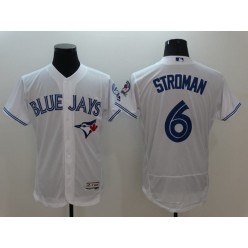 MLB Toronto Blue Jays 6 Marcus Stroman Retired White 2016 Flexbase Majestic Baseball Men Jersey