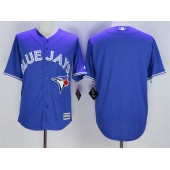 MLB Toronto Blue Jays Blank Blue New Cool Base 40th Anniversary Baseball Men Jersey