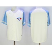 MLB Toronto Blue Jays Blank Cream With Blue Exclusive New Cool Base Men Jersey