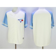 MLB Toronto Blue Jays Blank Cream With Blue Exclusive New Cool Base Men Jersey