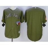 MLB Toronto Blue Jays Blank Green Camo New Cool Base Stitched Men Jersey