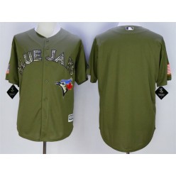 MLB Toronto Blue Jays Blank Green Camo New Cool Base Stitched Men Jersey