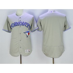 MLB Toronto Blue Jays Blank Grey Flexbase Authentic Collection Men Jersey