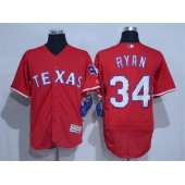 MLB Texas Rangers 34 Red 2016 Flexbase Stitched Baseball Men Jersey
