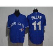 MLB Toronto Blue Jays 11 Kevin Pillar Blue 2017 Spring Training Cool Base Men Jersey