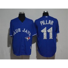 MLB Toronto Blue Jays 11 Kevin Pillar Blue 2017 Spring Training Cool Base Men Jersey