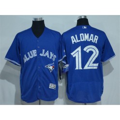MLB Toronto Blue Jays 12 Roberto Alomar Royal Blue 2016 Flexbase Majestic Baseball Men Jersey