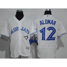 MLB Toronto Blue Jays 12 Roberto Alomar White Home 2016 Flexbase Majestic Baseball Men Jersey