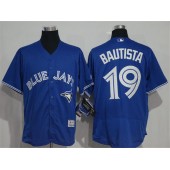MLB Toronto Blue Jays 19 Jose Bautista Royal Blue 2016 Flexbase Majestic Baseball Men Jersey