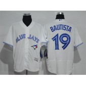 MLB Toronto Blue Jays 19 Jose Bautista White Home 2016 Flexbase Majestic Baseball Men Jersey