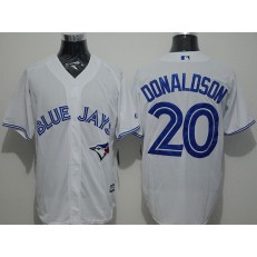 MLB Toronto Blue Jays 20 Josh Donaldson Home White New Cool Base Men Jersey