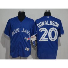 MLB Toronto Blue Jays 20 Josh Donaldson Royal Blue 2016 Flexbase Majestic Baseball Men Jersey