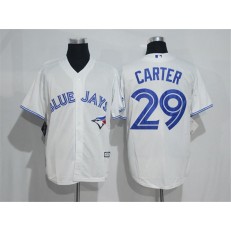 MLB Toronto Blue Jays 29 Joe Carter Home White New Cool Base Men Jersey