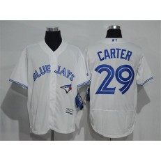 MLB Toronto Blue Jays 29 Joe Carter White Home 2016 Flexbase Majestic Baseball Men Jersey