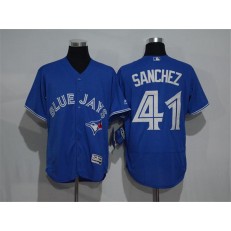 MLB Toronto Blue Jays 41 Aaron Sanchez Royal Blue 2016 Flexbase Majestic Baseball Men Jersey