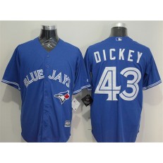 MLB Toronto Blue Jays 43 R.A. Dickey Blue New Cool Base Jersey