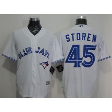 MLB Toronto Blue Jays 45 Drew Storen Home White New Cool Base Men Jersey