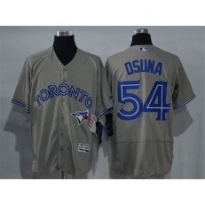 MLB Toronto Blue Jays 54 Roberto Osuna Gray Road 2016 Flexbase Majestic Baseball Men Jersey
