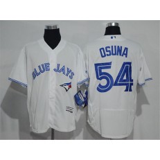 MLB Toronto Blue Jays 54 Roberto Osuna White Home 2016 Flexbase Majestic Baseball Men Jersey