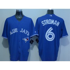 MLB Toronto Blue Jays 6 Marcus Stroman Blue New Cool Base Jersey