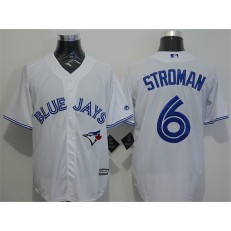 MLB Toronto Blue Jays 6 Marcus Stroman Home White New Cool Base Men Jersey