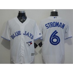 MLB Toronto Blue Jays 6 Marcus Stroman Home White New Cool Base Men Jersey