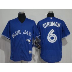 MLB Toronto Blue Jays 6 Marcus Stroman Royal Blue 2016 Flexbase Majestic Baseball Men Jersey