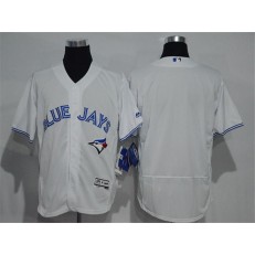 MLB Toronto Blue Jays Blank White Home 2016 Flexbase Majestic Baseball Men Jersey