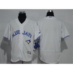 MLB Toronto Blue Jays Blank White Home 2016 Flexbase Majestic Baseball Men Jersey