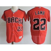 MLB Arizona Diamondbacks 22 Jake Lamb 2017 Red Stitched Majestic Flex Base Men Jersey