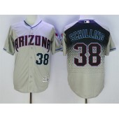 MLB Arizona Diamondbacks 38 Curt Schilling Retired Gray Capri 2016 Flexbase Majestic Baseball Men Jersey