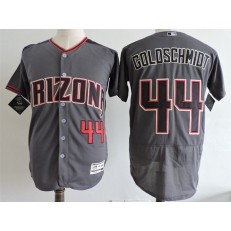 MLB Arizona Diamondbacks 44 Paul Goldschmidt Gray 2017 Road Brick Stitched Majestic Flex Base Men Jersey