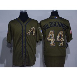 MLB Arizona Diamondbacks 44 Paul Goldschmidt Green Salute to Service Men Jersey